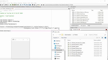 PythonTutorial 2.2.8 Tkinter FileDialog