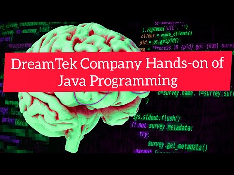 DreamTek Company Hands-on of Java Programming