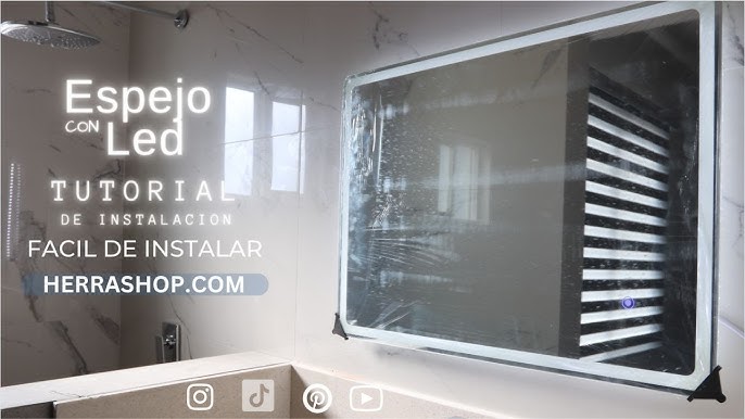 Espejo Moderno Luz Led Rectangular Maki 60x80 Baño Reflejar