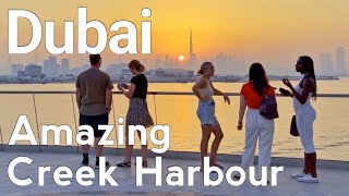 Dubai [4K] Amazing Dubai Creek Harbour Walking Tour 🇦🇪