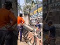 ঢালাই গারি থেকে কিভাবে খালি করে রাস্তার পাইলিং করা হয়?