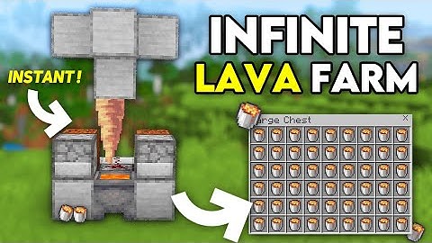 EASY LAVA FARM in 1.21 Minecraft Bedrock !
