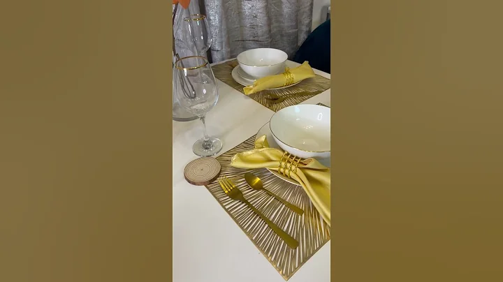 Dinner table setup / how to decorate your dinner table