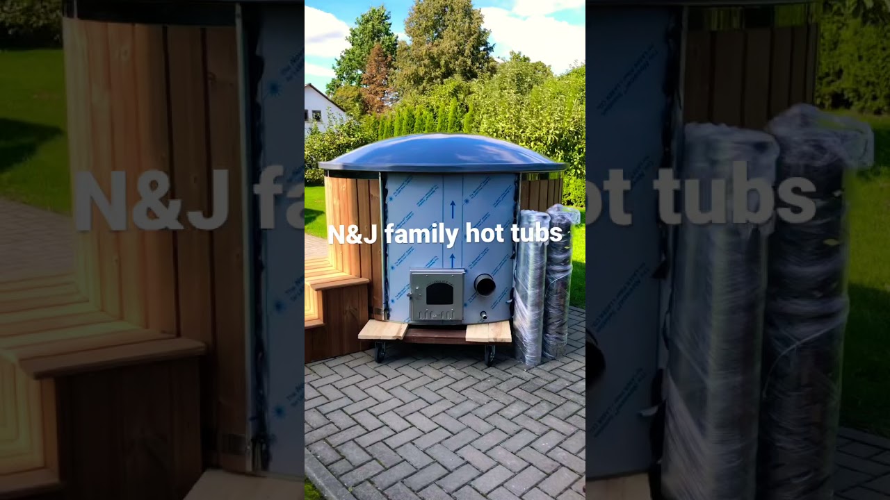 N&J family hot tubs- Fiberglass hot tub with integrated oven 😊💎