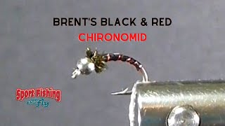 FLY TYING: BRENT'S BLACK \& RED CHIRONOMID