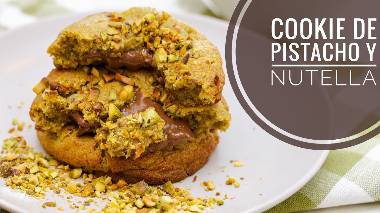 COOKIE DE PISTACHO Y NUTELLA
