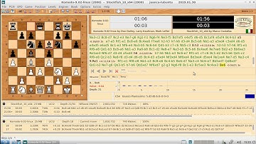 Arena Chess GUI - Komodo 9 vs. Stockfish 10 (Blitz)