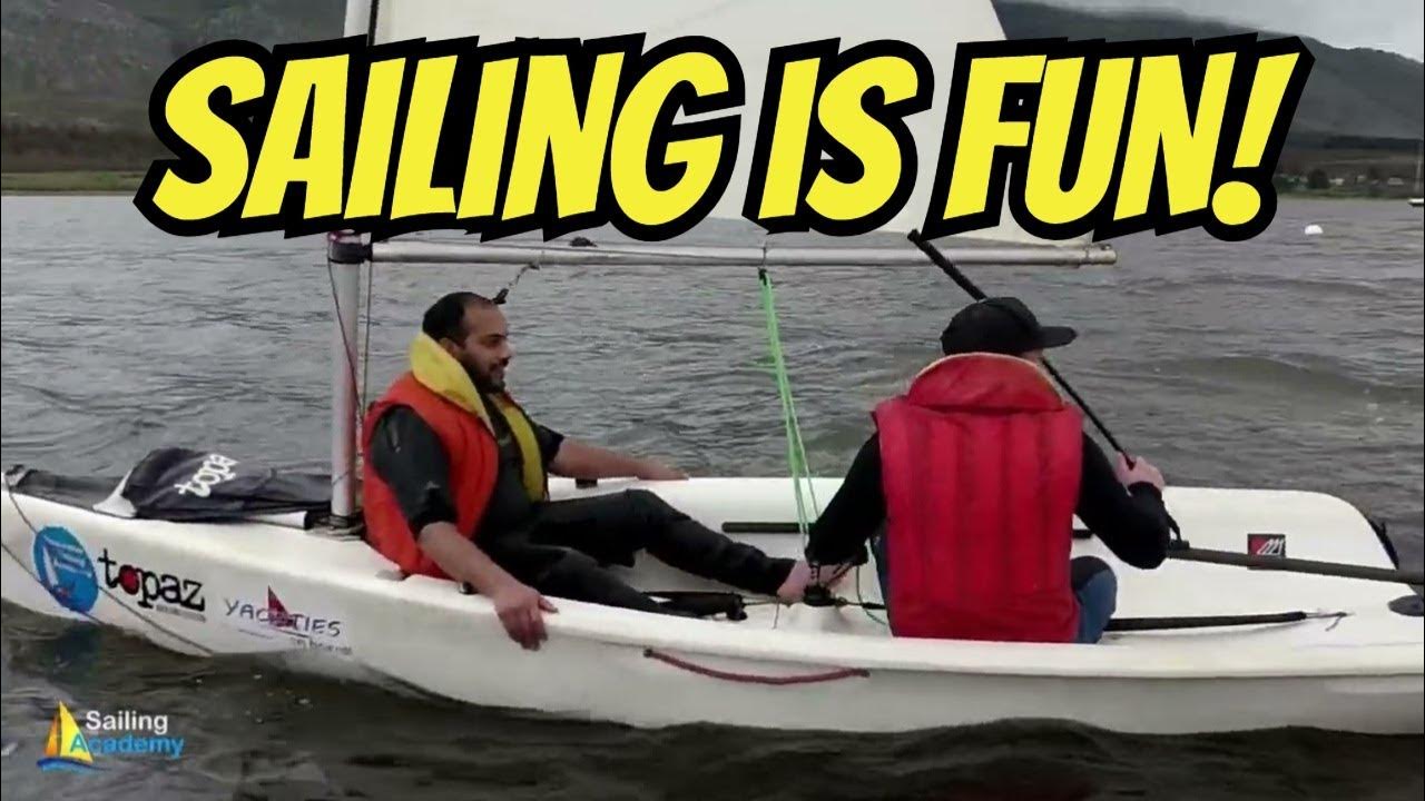 Learning to sail on Topper Topaz dinghies YouTube