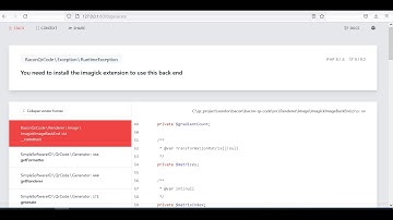 You need to install the imagick extension to use this back end or How to install Imagick