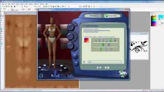 How to make Sims 2 skin (tattoo) using Jasc Paint Shop Pro.