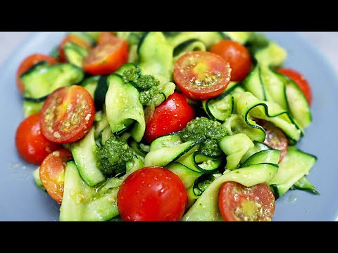 Video: Kirschtomatensalat Mit Pestosauce