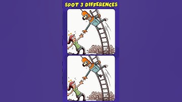 Find the differences: Can You Spot All 3 !? (A Bit Tricky) #spotthedifference #short