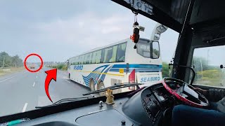 VOLVO B11R AGGRESSIVE AND HIGHSPEED DRIVING AT FULL SPEED  😱