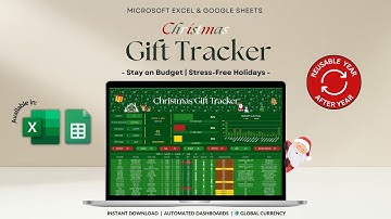 Gift Tracker Tutorial - Christmas Gift - Birthday Gift Tracker