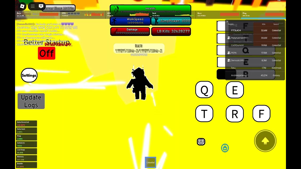 BRAZIL CELSTIAL SHOWCASE(celestial...?)|killstreak fighting roblox