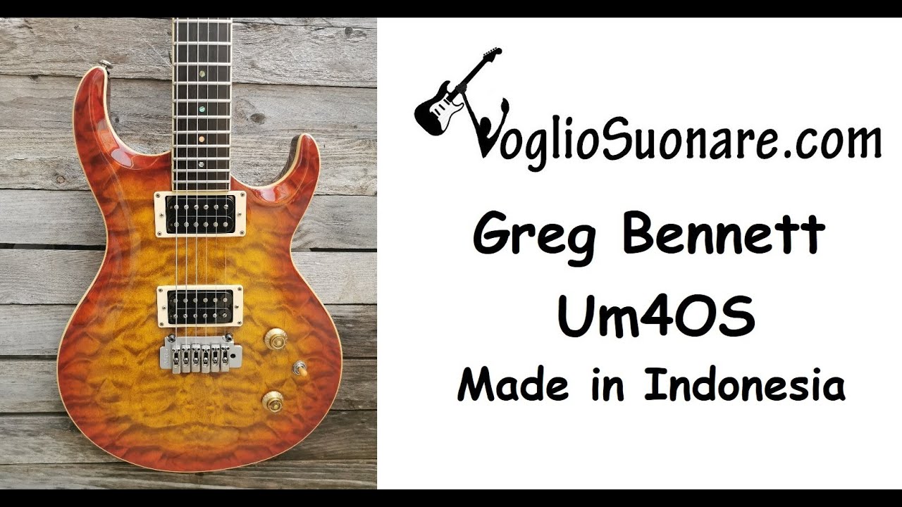 Samick　Greg Bennett UM-4ダブルカッタウェイ　ギター Greg Bennett UM4 OS Ultramatic Made in Korea PRS Like - YouTube
