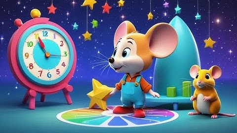 Tick Tock Mouse and the Clock | Time-Telling Nursery Rhyme for Kids | Fun Learning Song for Toddlers