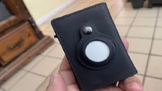 GAOCHALE AirTag Wallet Genuine Leather Air Tag Wallet Review, Love my wallet