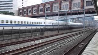 【フルHD】JR東海道新幹線700系(こだま656号) 浜松町駅通過
