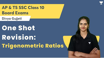 One Shot Revision Trigonometric Ratios | Class 10 | Telugu | Divya Gujjeti #class10 #apssc #tsssc