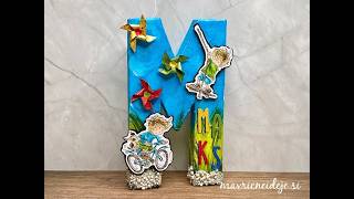Mixed media črka M