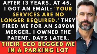 After 13 Years, They Fired Me by Email at 45; I Destroyed Their $890M Merger With One Patent