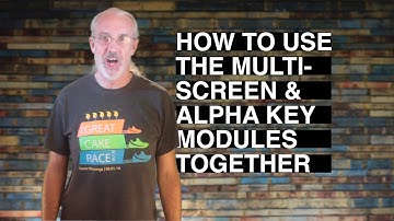 ProPresenter 6 Tutorial: How to use the multi screen & alpha key modules together to send NDI