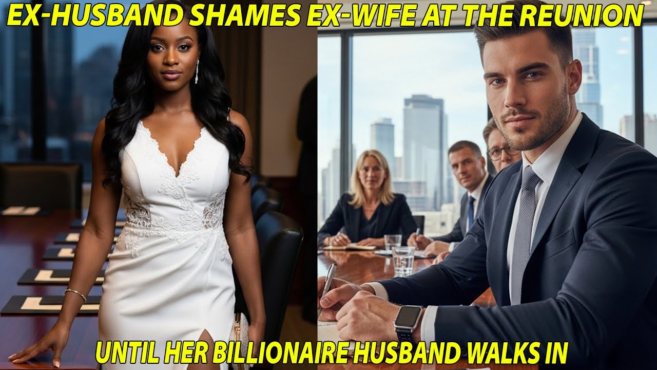 Ex-Husband Shames Ex-Wife at the Reunion – Until Her Billionaire Husband Walks In