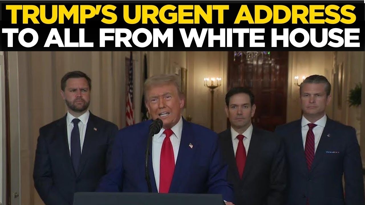 Trump LIVE: US President Donald Trump Urgent Address To The World ...