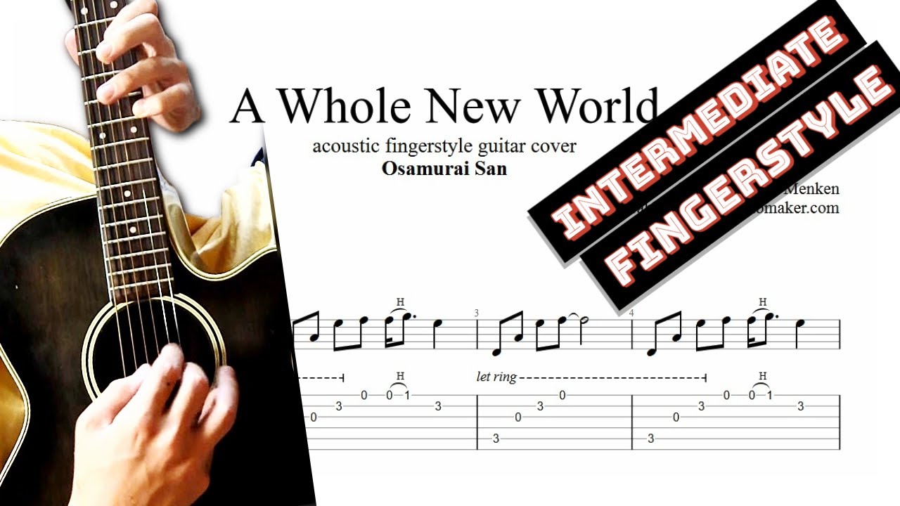 A Whole New World fingerstyle TAB (PDF)