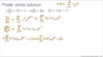 Hydrogen atom radial wavefunctions