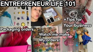 ENTREPRENEUR LIFE ||Watch me package my orders|What website I use and Tips!