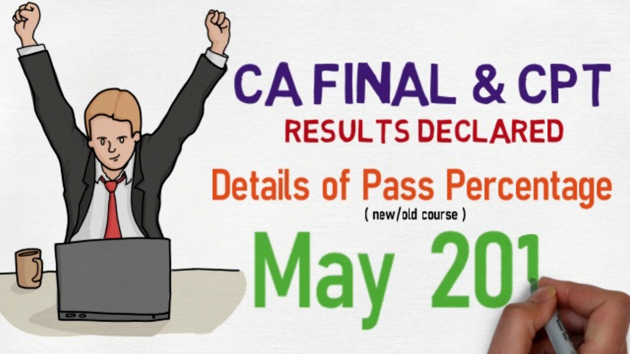 CA FINAL & CPT RESULTS DECLARED ( PASS PERCENTAGE DETAILS)