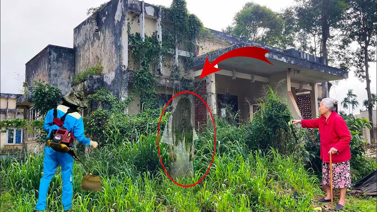 Ghost Girl in White Appears During Abandoned House Cleanup – Elderly Woman Screams in Fear! 👻😱