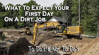 WHAT TO EXPECT YOUR FIRST DAY AS A HEAVY EQUIPMENT OPERATOR || Career running heavy equipment