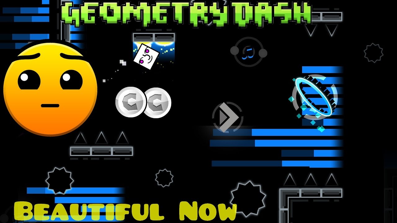 Beautiful Geometry Dash “Geometry Dash“ – Beautiful Now (hard) *HD* - YouTube