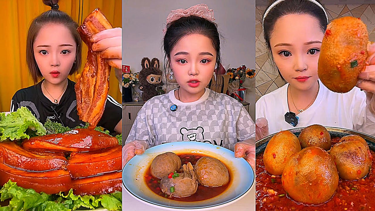 Real Mukbang :) spicy Pork Bellly Soothing Sounds While Enjoying Delicious 먹방 모음이 팅쇼 리얼 사운드 #1410