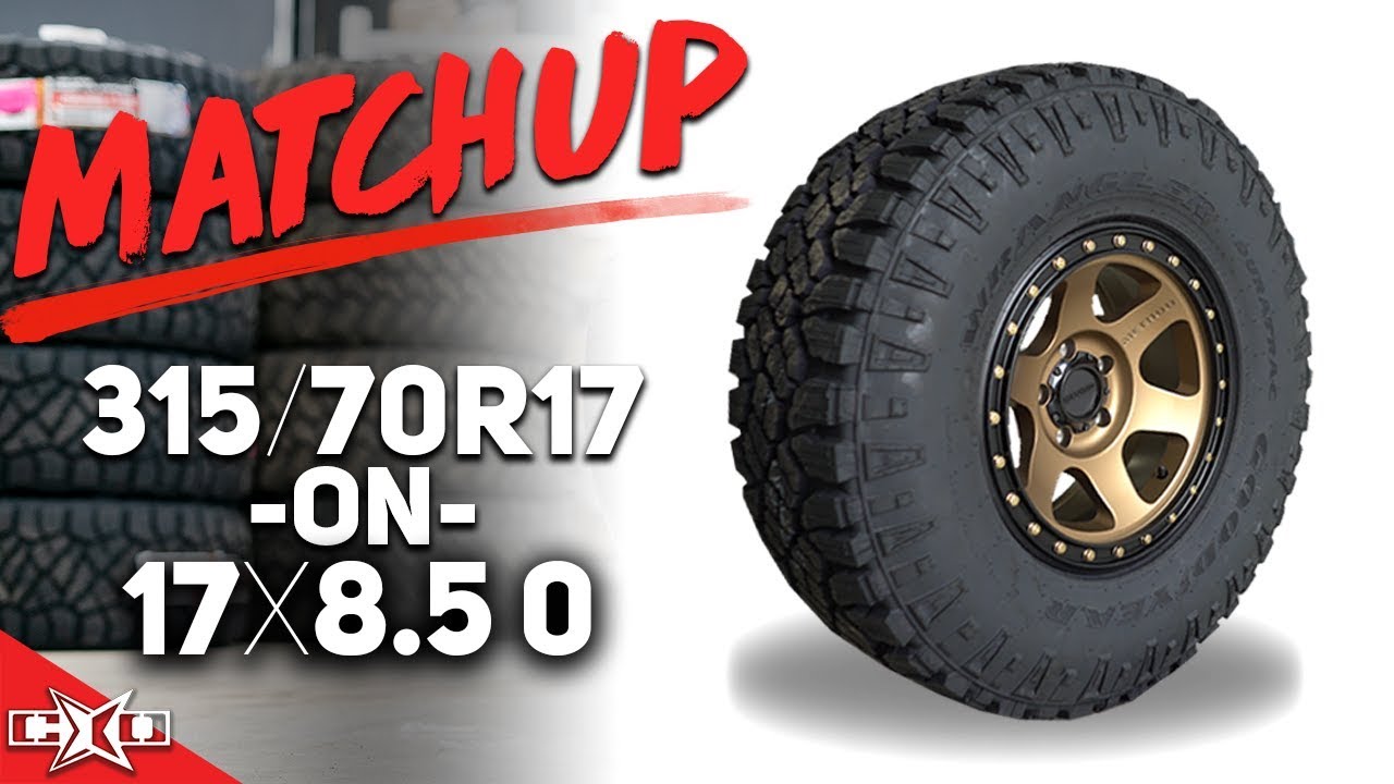 Custom Offsets Matchup 315 70R17 On A 17x8 5 YouTube