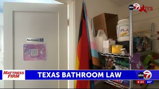 New Texas law restricts transgender bathroom use in public areas tomorrow