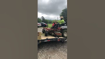 How to load a mower! FAIL!