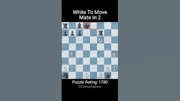 Mate In 2 Chess Puzzle || ChessXplorer || Learn Chess Daily #chess #chesspuzzle