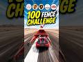100 Fences vs Cars😱🧡
