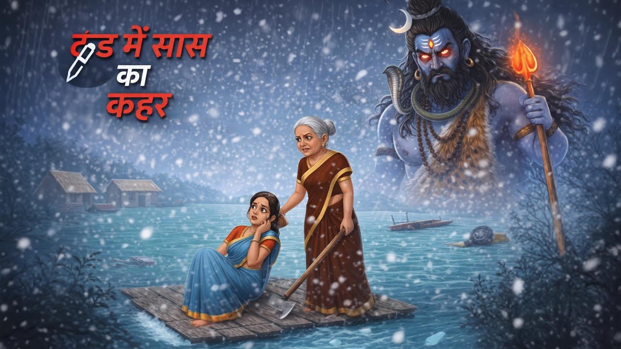 ठंड में सास का कहर | Mother-in-law's wrath in the cold | Hindi moral story | Hindi cartoon story