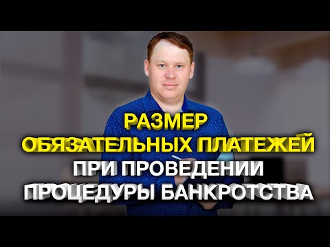 Размеры обязательных платежей при проведении процедуры банкротства