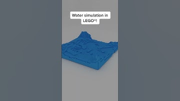 Water simulation in LEGO® #fyp #foryou #foryoupage #viral #render #satisfying #loop #lego #memes