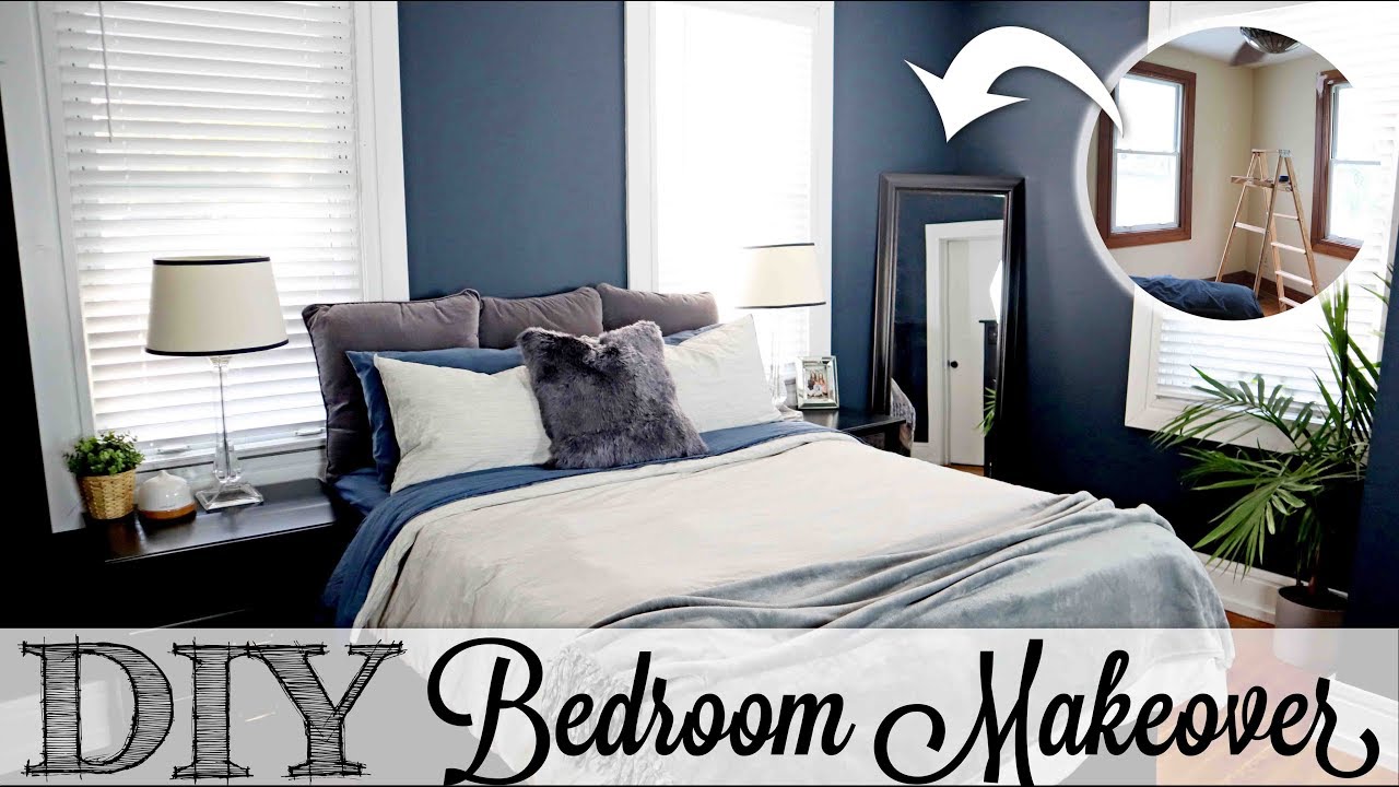 Diy Modern Bedroom Makeover Before After