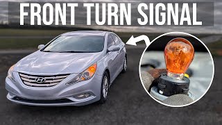 Replace Front Turn Signal Bulb - Hyundai Sonata 2011-2014