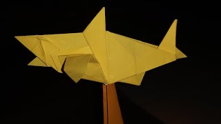 MEGALODON ORIGAMI ☆ HOW TO MAKE ORIGAMI MEGALODON ☆