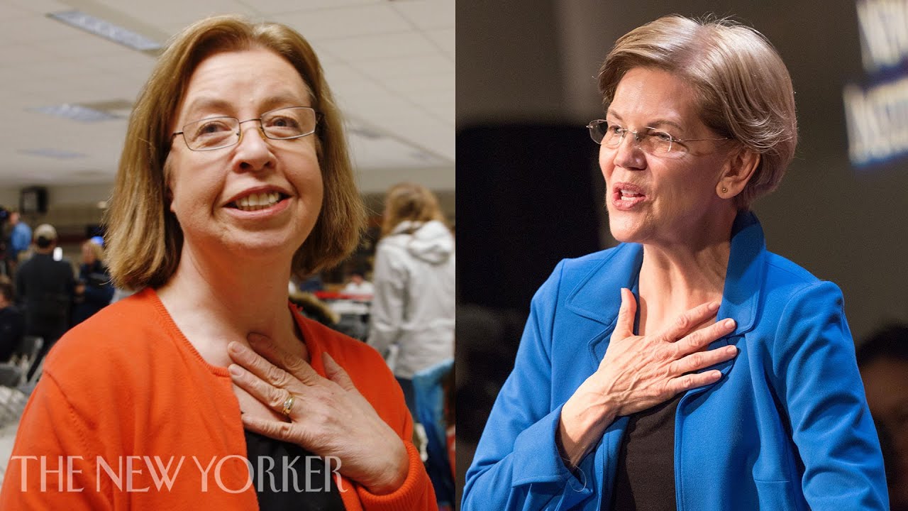 Documentary backdrop image for An Undecided Voter Plays Elizabeth Warren, Then Meets Her (2020)