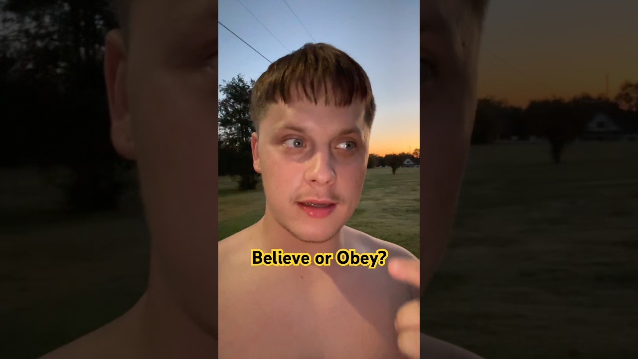 Obeying and Believing God are two different sides. 